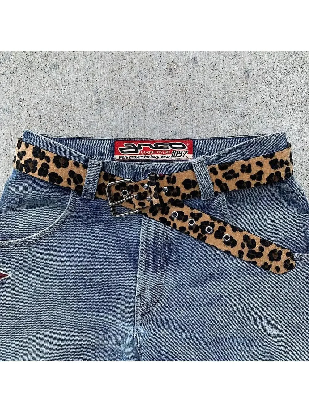 Y2K Vintage Cyber Blue Navy Belt 42 Inch